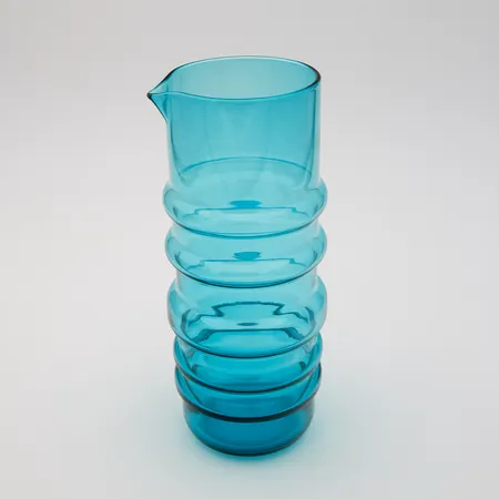 Kannu, Sukat makkaralla Iittala, 1 L, korkeus 23cm ja leveys 9cm, turkoosi