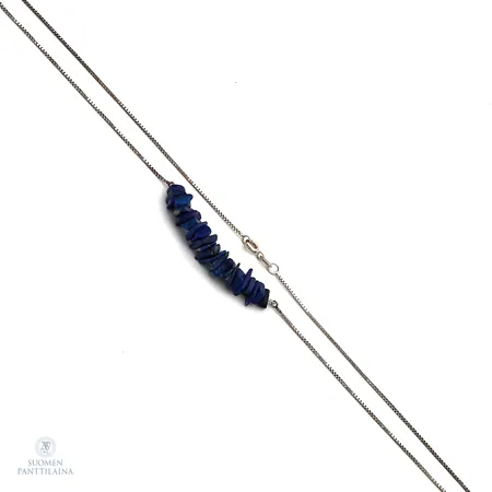 Kivikaulakoru, pituus 49.5cm, 925br,  Paino: 6,8 g