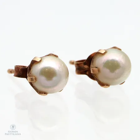 Helmikorvakorut, korkeus 6mm, 585br,  Paino: 1,3 g