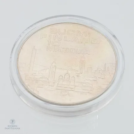 Juhlaraha Suomi 10mk 1971 EMX helsinki, 500, paino  Paino: 24,2 g
