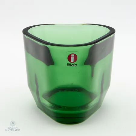 Tuikkulyhty, Iittala Tris, design Alfredo Häberli, korkeus 70mm, vihreä värikoodi 8