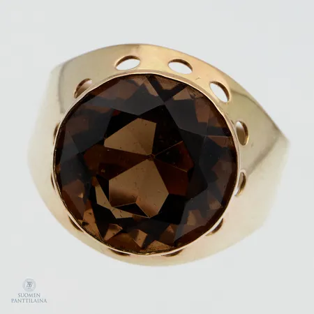 Kivisormus, koko 16¾, 585br,  Paino: 4,2 g