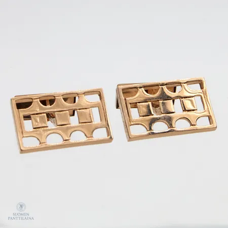 Kalvosinnapit, mitat 14x23mm, 585br,  Paino: 10,1 g