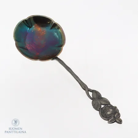 Hopealusikka, Ruusu, pituus 166mm, Kultakeskus, Hämeenlinna, 813, Paino: 31,9 g