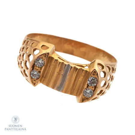 Kivisormus, koko 19½, 875br,  Paino: 3 g