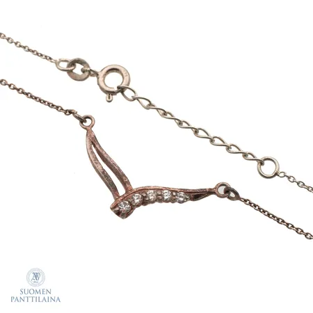 Kivikaulakoru, pituus 41,5-44,5cm, 925br,  Paino: 2,6 g