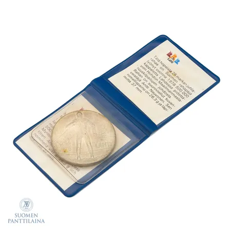 Juhlaraha, Hiihdon MM-kilpailut 1978, nimellisarvo 25 Markkaa, 500, Paino: 26,5 g