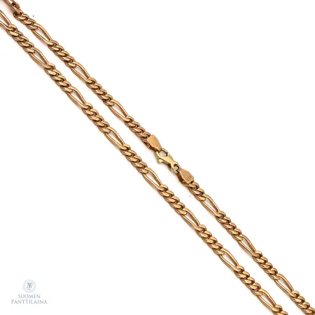 Figaro-kaulaketju, lleveys 6,0mm, pituus 50cm, 585, Paino: 48,4 g