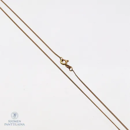 Panssarikaulaketju, pituus 45cm, leveys 1mm, 585,  Paino: 1,6 g
