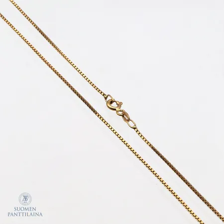 Venetsia-kaulaketju, pituus 50cm, leveys 1mm, 585,  Paino: 3,4 g