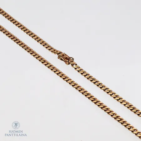 Panssarikaulaketju, pituus 47cm, leveys 4mm, 585,  Paino: 31,2 g