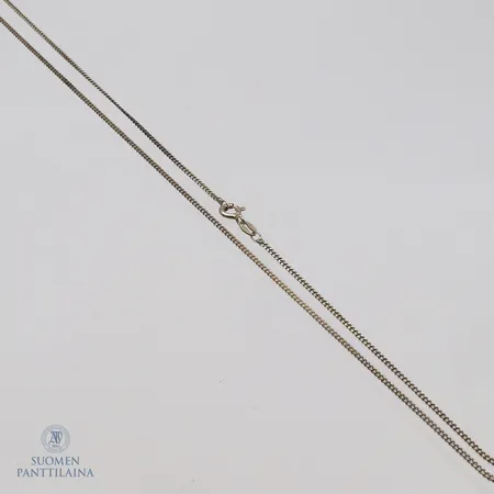 Panssarikaulaketju, pituus 45cm, leveys 1mm, 925,  Paino: 2,9 g