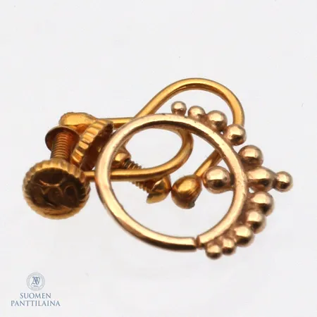 Viallisia kultakoruja, 585br,  Paino: 1,6 g