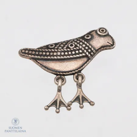 Rintakoru, Hattulan lintu, Kalevala Koru, korkeus 30mm, leveys 15-35mm, 925,  Paino: 6,3 g