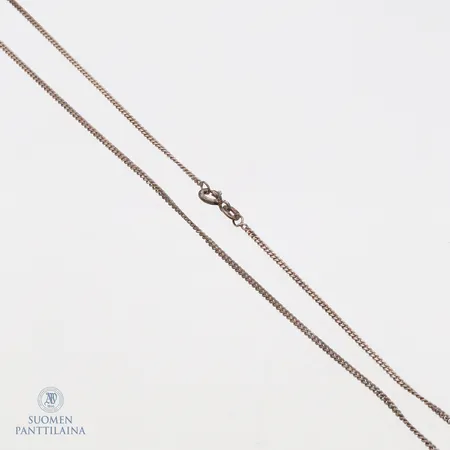 Panssarikaulaketju, pituus 45cm, leveys 1mm, 925,  Paino: 3,2 g