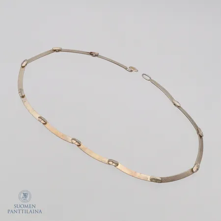 Kaulakoru, Labyrintti, Lapponia, Björn Weckström, pituus 39cm, leveys 4mm, valmistettu 1978, 925,  Paino: 18,6 g