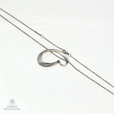 Kaulakoru, Georg Jensen, Endless love, design Lena Bergström, ketjun pituus 42,5-45,5cm, 925  Paino: 7,5 g