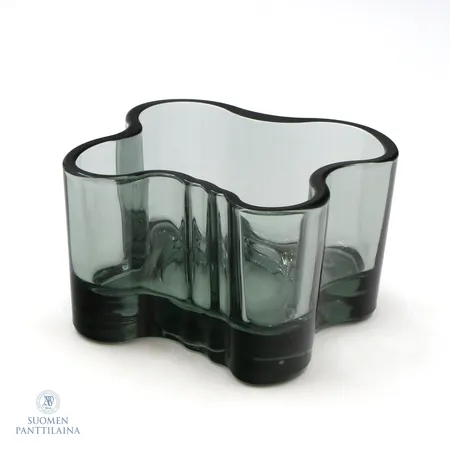 Aalto -tuikkulyhty, Iittala, design Alvar Aalto, Harmaa, korkeus 55mm
