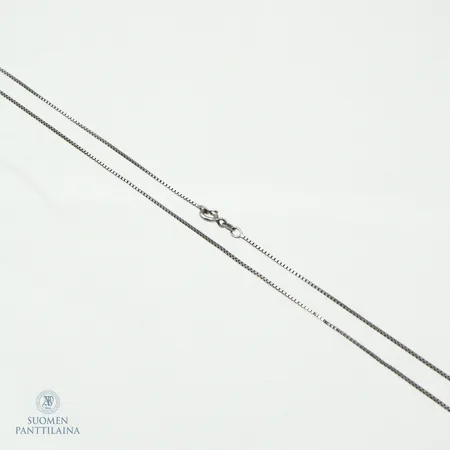 Venetsia-kaulaketju, käytön jälkiä, pituus 77cm, 925,  Paino: 4,2 g