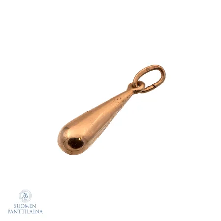 Pisara-riipus, korkeus 21mm, 585,  Paino: 0,4 g