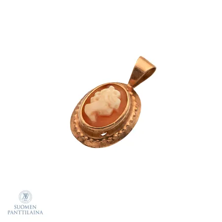 Camee-riipus, korkeus 16mm, 585br,  Paino: 0,4 g
