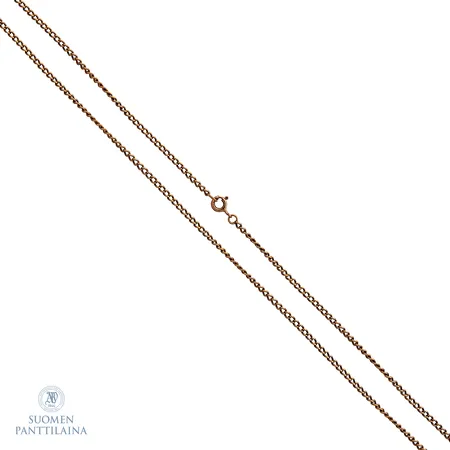 Panssarikaulaketju, pituus 55,5cm, leveys 2,1mm, 585,  Paino: 6,8 g