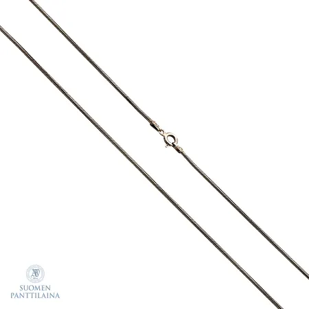 Käärmekaulaketju, pituus 42,5cm, 925,  Paino: 6,2 g