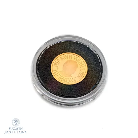 Kultaraha, nimellisarvo 10 dollaria, John Lennon 2005, 999 Paino: 1,2 g