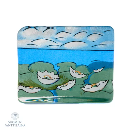 Lasikortti, Iittala, Suomen sumi, design Heljä Liukko-Sundström, 98x78mm