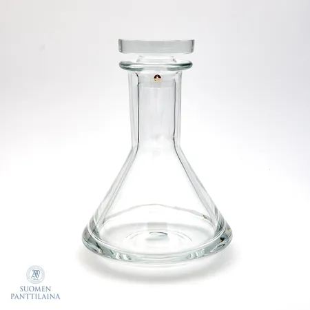Karahvi, Iittala, Tapio Wirkkala Romantica, korkeus 230mm, kirkas, signeerattu "TW"
