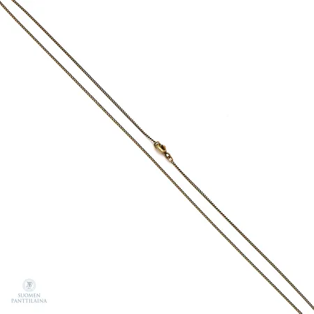 Panssarikaulaketju, lukko viallinen, pituus 47cm, 585,  Paino: 1,9 g