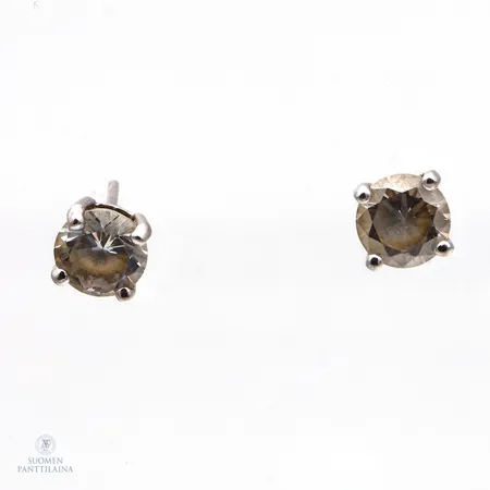 Kivikorvakorut, vääntyneet, ilman taustoja, korkeus 6mm, 925br,  Paino: 1,4 g