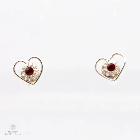 Kivikorvakorut, korkeus 6mm, 925br,  Paino: 0,5 g