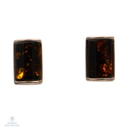 Kivikorvakorut, taustat ei hopeaa, korkeus 12mm, 925br Paino: 2,2 g