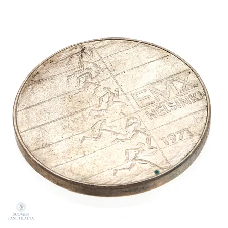 Juhlaraha Suomi 10mk 1971 EMX helsinki, 500, Paino: 24,4 g