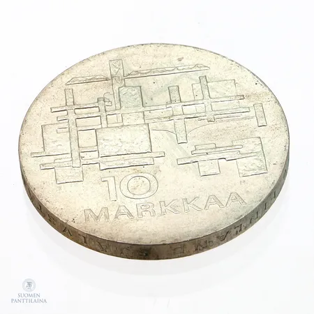 Juhlaraha, Suomen itsenäisyyden kunniaksi 1917-1967, nimellisarvo 10mk, 900, Paino: 24,3 g
