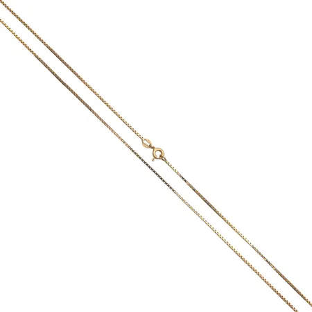 Venetsia-kaulaketju, pituus 45cm, leveys 1mm, 585,  Paino: 3,8 g