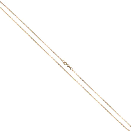Kaulaketju, pituus 43cm, 750 kelta- ja punakultaa,  Paino: 1,6 g
