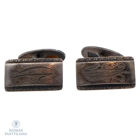 Kalvosinnapit, kaiverrettu, mitat 11x19mm, 813,  Paino: 11,9 g