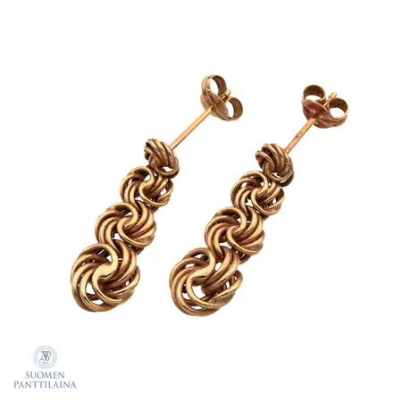Korvakorut, korkeus 24mm, 585,  Paino: 1,4 g