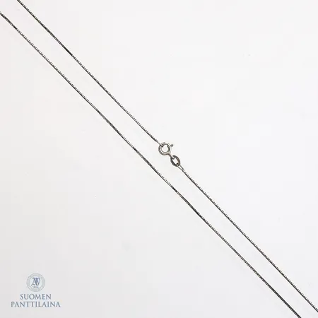 Venetsia-kaulaketju, pituus 42cm, 375 valkokulta,  Paino: 1,6 g