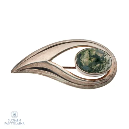 Kivirintaneula, leveys 42mm, E. Granit & Co, 813br,  Paino: 5,3 g