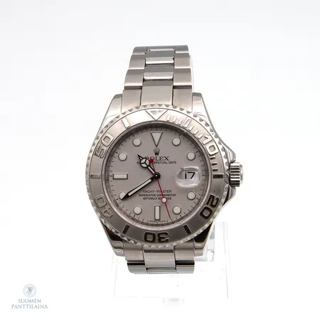 Teräsrannekello Rolex Yacht-Master, ref 16622, Calibre 3135, platina taulu, automaatti, sarjanumero: Z694997, pientä käytön jälkeä, taulun Ø 40mm, takuukortti ja laatikko viallinen
*Kuvausta muutettu 3.3.2025*
