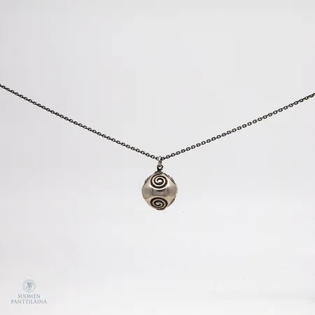 Kaulakoru Kalevala, Halikon Käätykoru Spiraali, ketjun pituus 62cm, riipuksen Ø 18mm, 925, Paino: 10,3 g
