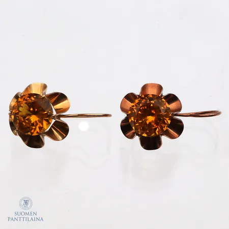 Kivikorvakorut, korkeus 25mm, leveys 15mm, 585br,  Paino: 4,6 g