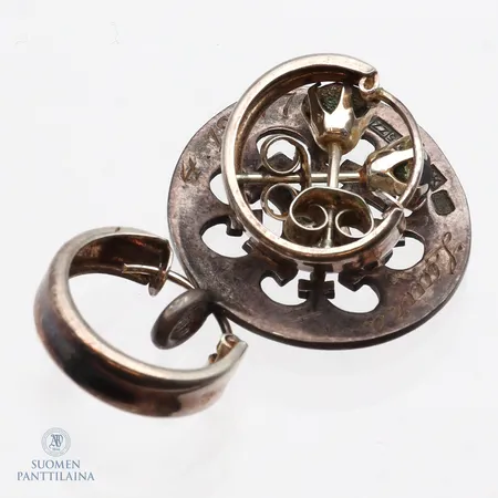 Viallisia hopea koruja, 830-925br,  Paino: 4,6 g