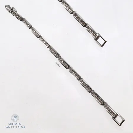 Rannekoru, Swarovski, pituus 180mm, leveys 4mm, metallia,