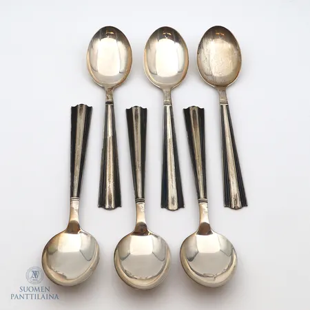 Kuusi ruokalusikkaa, Margit, pituus 175mm, 916, Paino: 229,8 g
