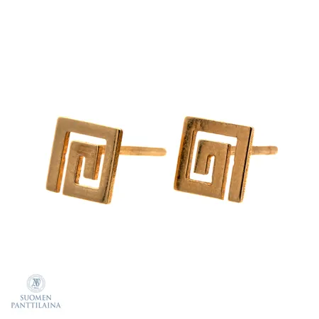 Korvakorut, mitat 6x6mm, taustat puuttuu, 585,  Paino: 0,7 g
