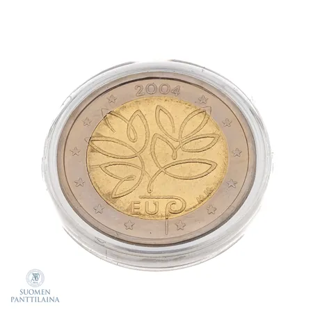 2 euron kolikko, EU:n laajentuminen (risuraha), 2004, nimellisarvo 2 euroa.